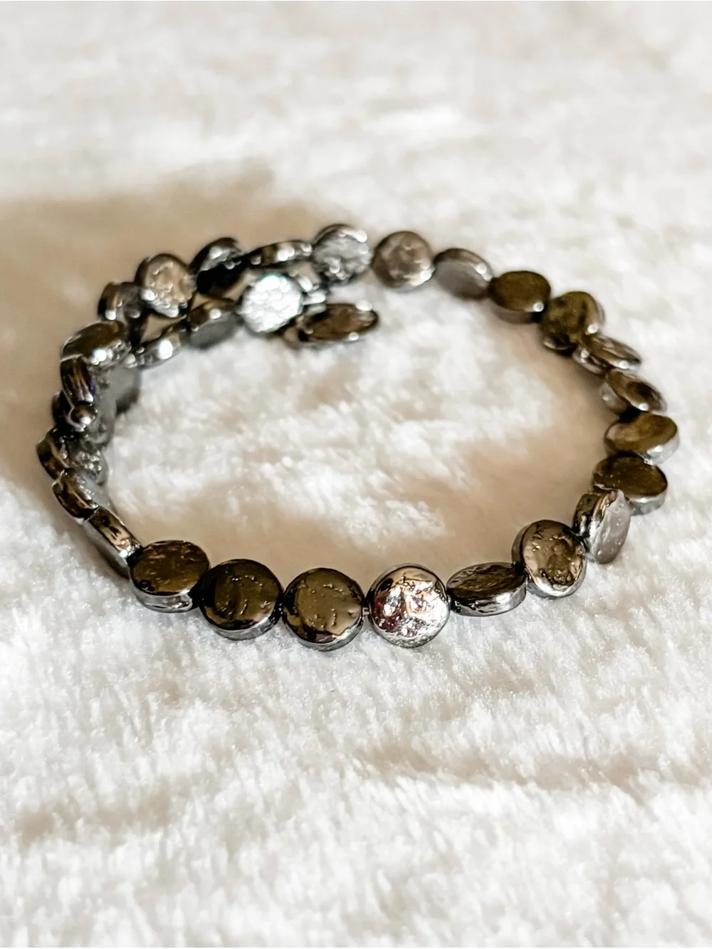 Alex and Ani Coin Wrap Bracelet - Midnight Silver